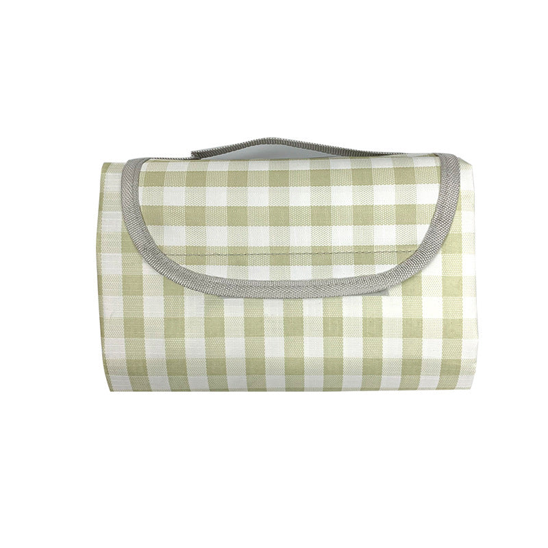 Spring outing thickened picnic mattress, outdoor camping mattress portable outing, plaid floor mat