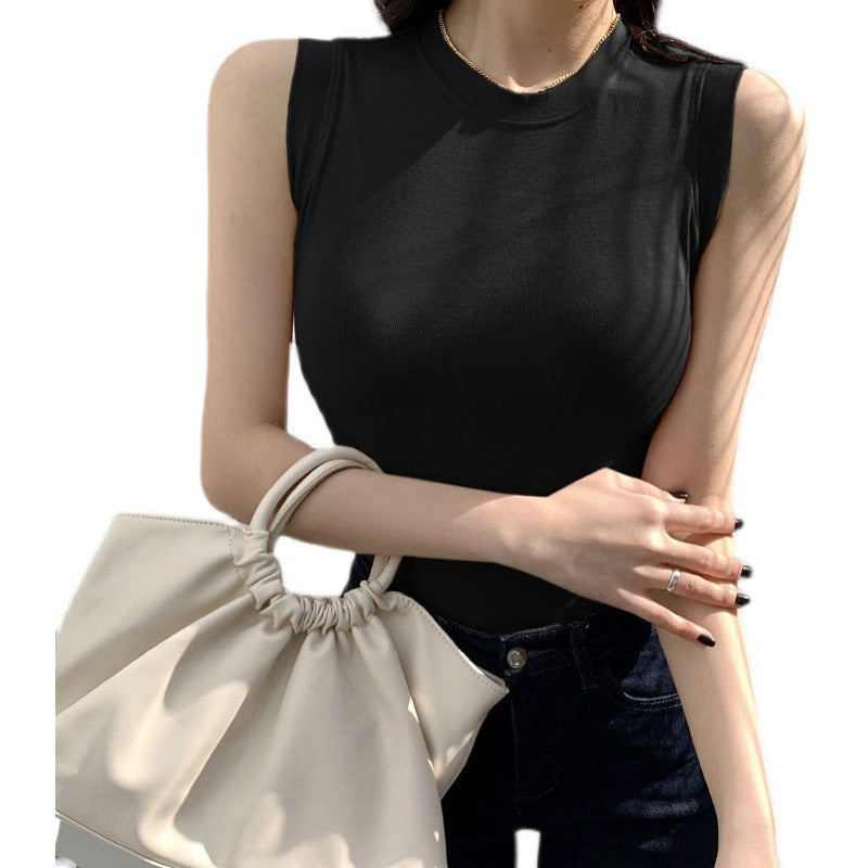 Womens Ribbed Thick Strap Tight Slim Fitted Sporty Workout Tank Tops for Ladies