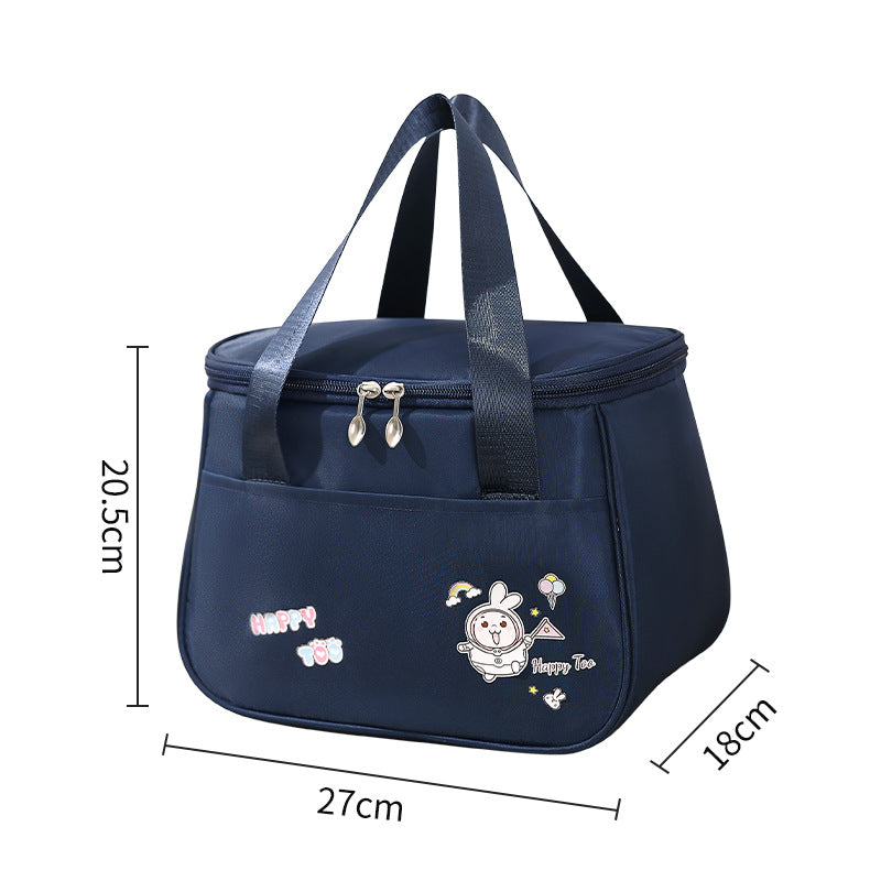 Cute lunch bag, lunch box bag waterproof, student lunch bag, cartoon picnic camping thermal insulation bag