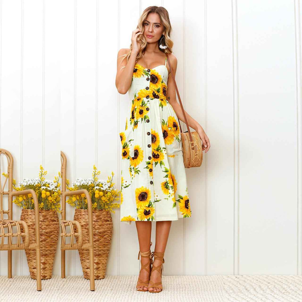 Plus Size Sexy Suspender Beach Dress & Summer Robe