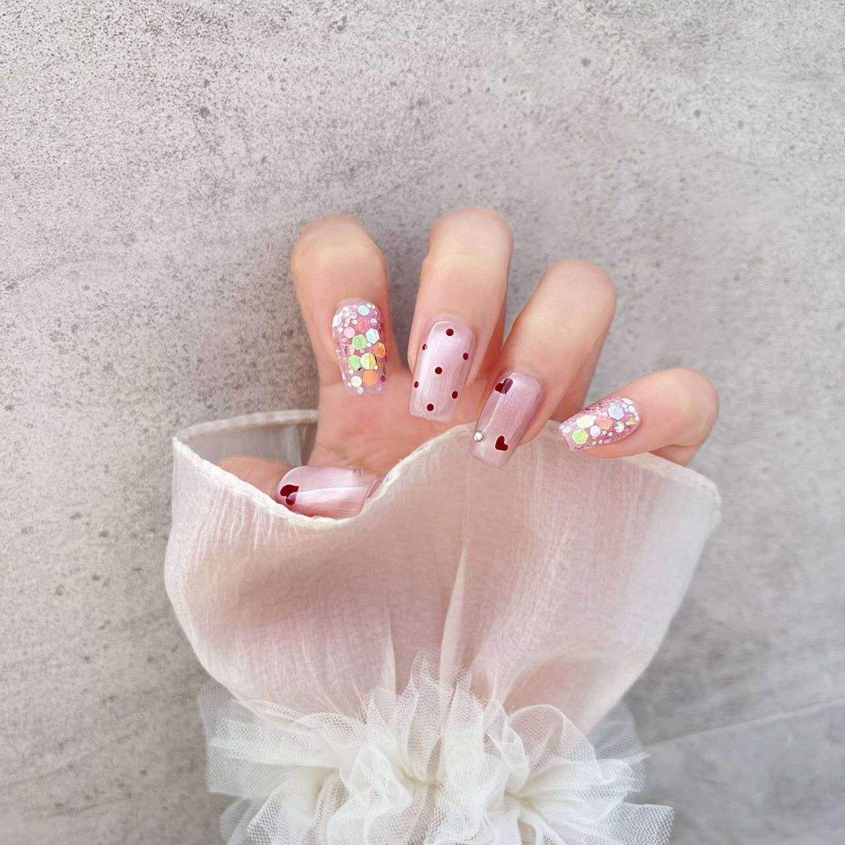 0943- Handmade press on nails fake nails removable