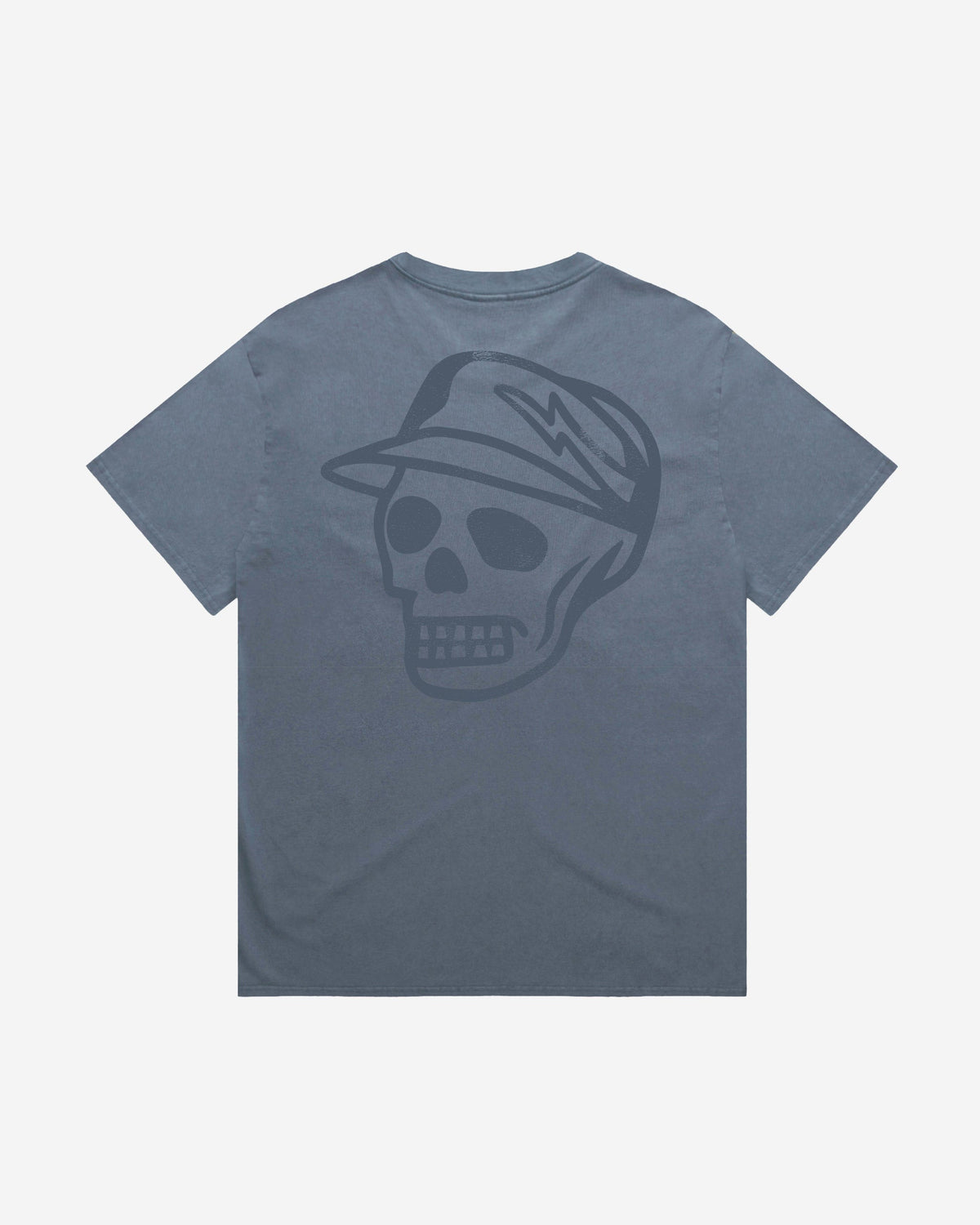 Faded Skull Caddie Tee - Faded Indigo