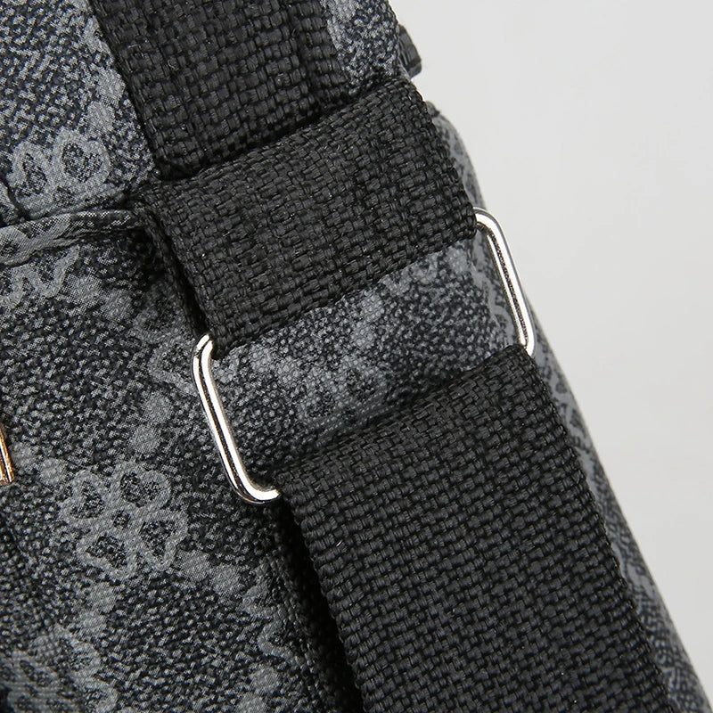 Mens Crossbody Bag With Multi Layer Design For Travel And Daily Commute Water Resistant Oxford Material