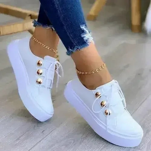 Breathable Vulcanized Running Shoes - Women&
