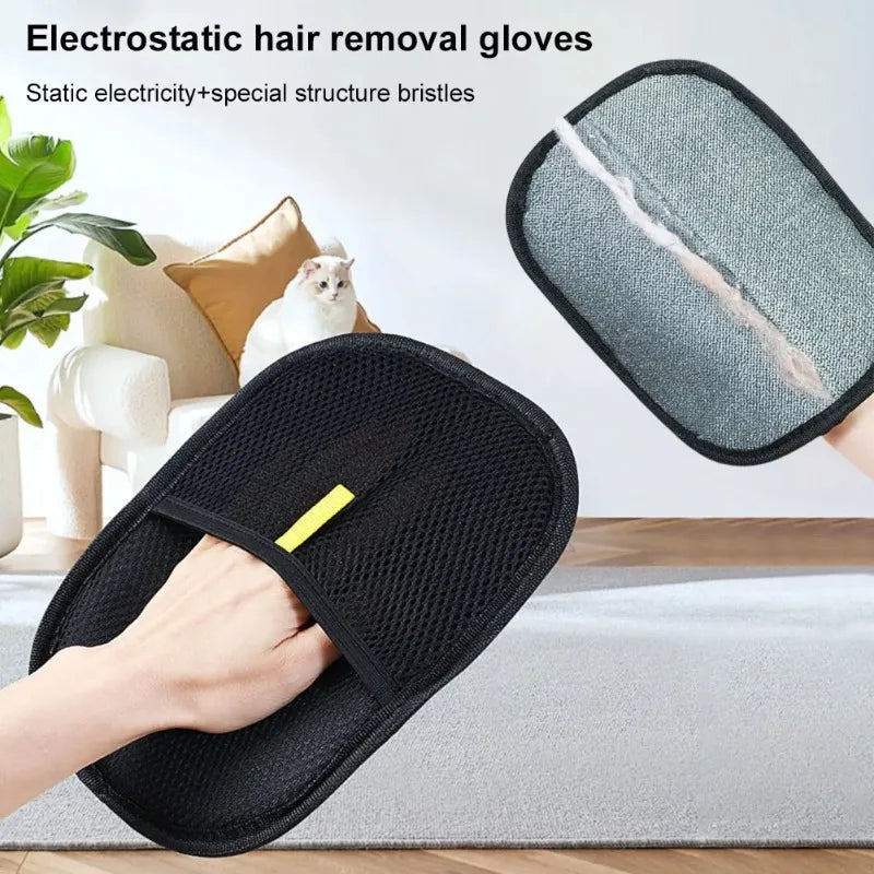 1/2/3/4/5pcs Pet Hair Remover Mitt Pet Hair Remover Gloves Deshedding Brush Glove for Dog Cat Rabbit with Long/Short/Curly Hair