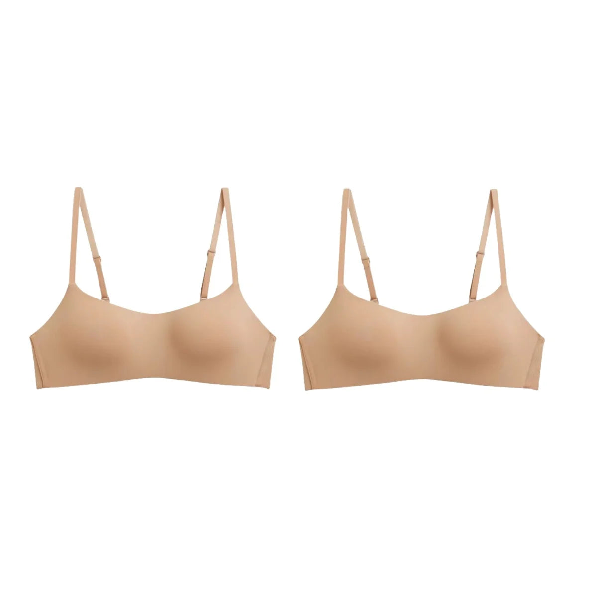 2PCS/Set Seamless Bras For Women Wireless Underwear 1/2 Cup Bra Female Wirless Sexy Lingerie Soft Padded Thin Intimates