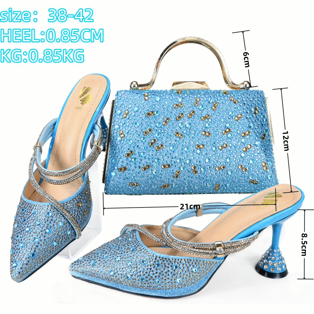 Doershow Italian Shoe and Bag Set New 2024 Women Shoes and Bag Set In Italy pink Italian Shoes with Matching Bag set HGH1-19