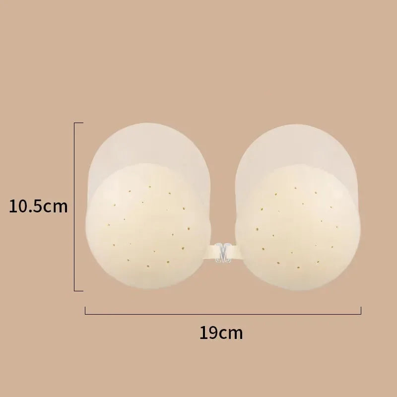 Invisible Thin Silicone Anti-Show Nipple Covers Reusable Anti-Sagging Breast Petals Strapless Bra Breast Patch