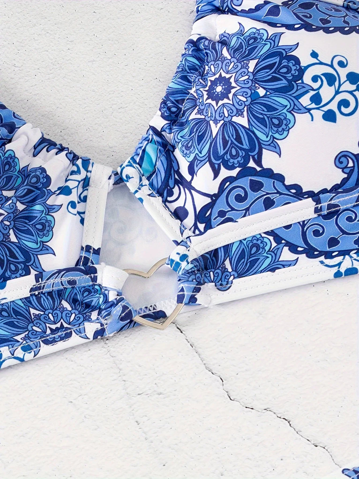 ZTVitality Sexy Print Bikini Set 2025 New Arrival Padded Bra Halter Bandage Swimsuit Women&