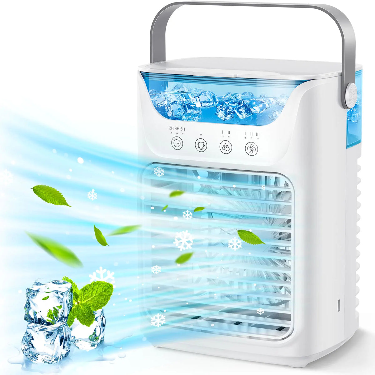 Portable Mini Desktop Air Conditioner Fan with Timer Small Room Spray Water AC for Cooling Air Conditioning for Room