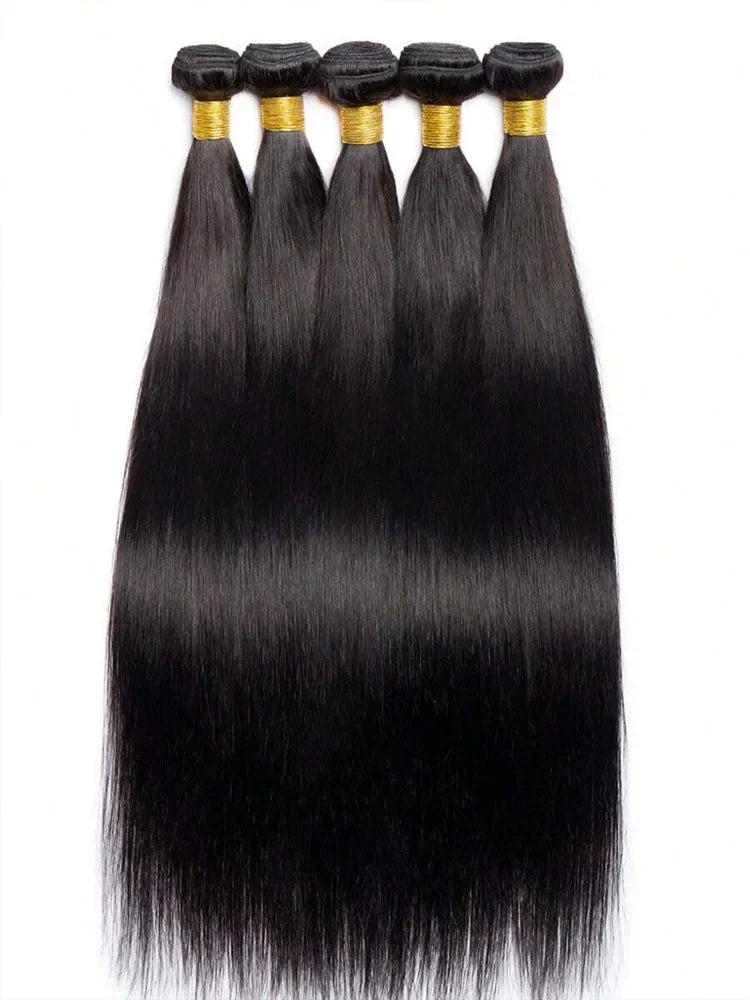 42 Inch Bundles Bone Straight Brazilian Human Hair Bundles Raw Extensions Tissage For Women