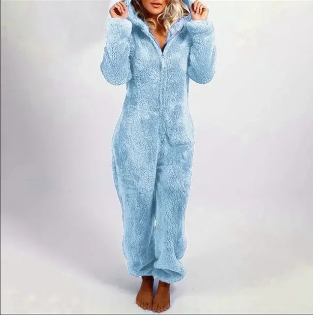 Mode Sourire Vêtements De Nuit Ensemble Plus La Taille Capuche Ensembles Pyjamas pour Femmes Adultes pour Hiver plus size onesie