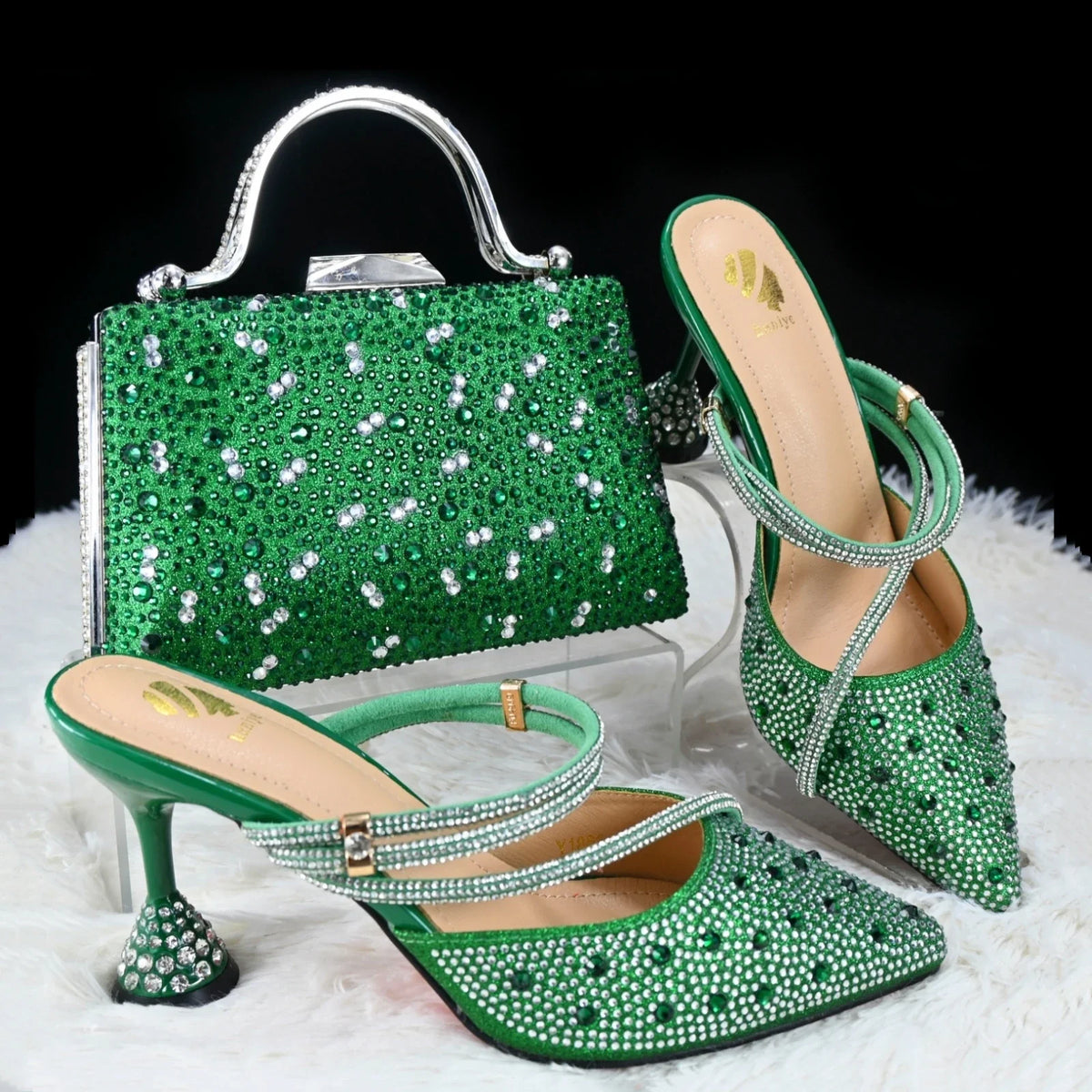 Doershow Italian Shoe and Bag Set New 2024 Women Shoes and Bag Set In Italy pink Italian Shoes with Matching Bag set HGH1-19