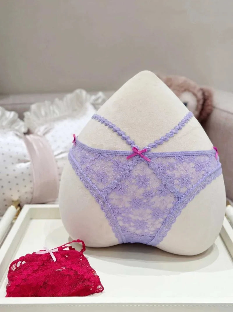 Sexy Lace Thong Double Strap Women&