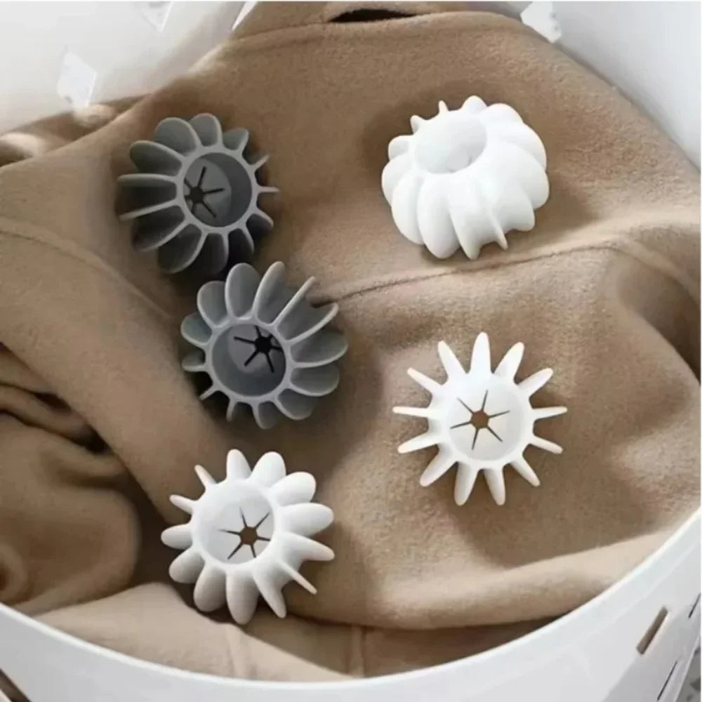 1/3/5Pcs Magic Laundry Balls Clothes Stain Removal Silicone Reusable Washing Ball for Knot Prevention Hair Catcher Cleaning Tool