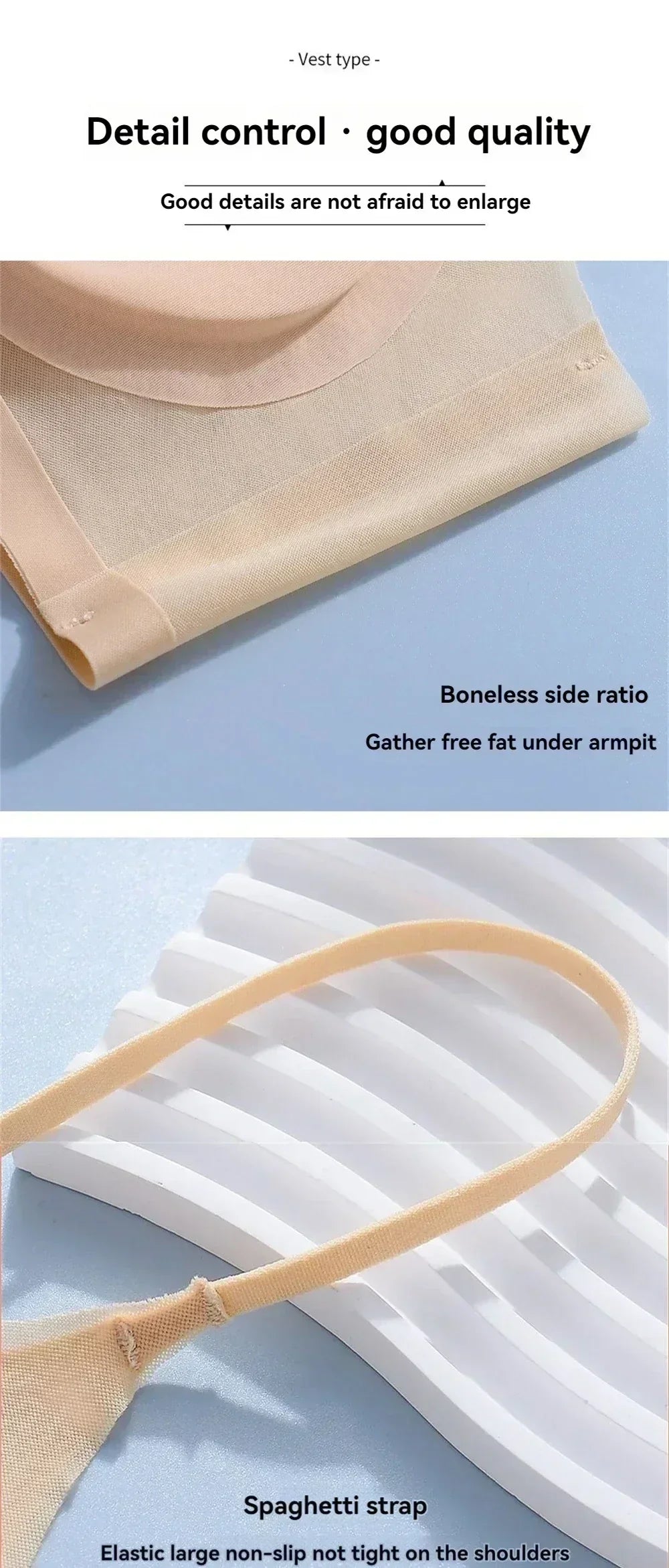 3PCS Ultra-Thin Breathable Ice Silk Top Bras Women&