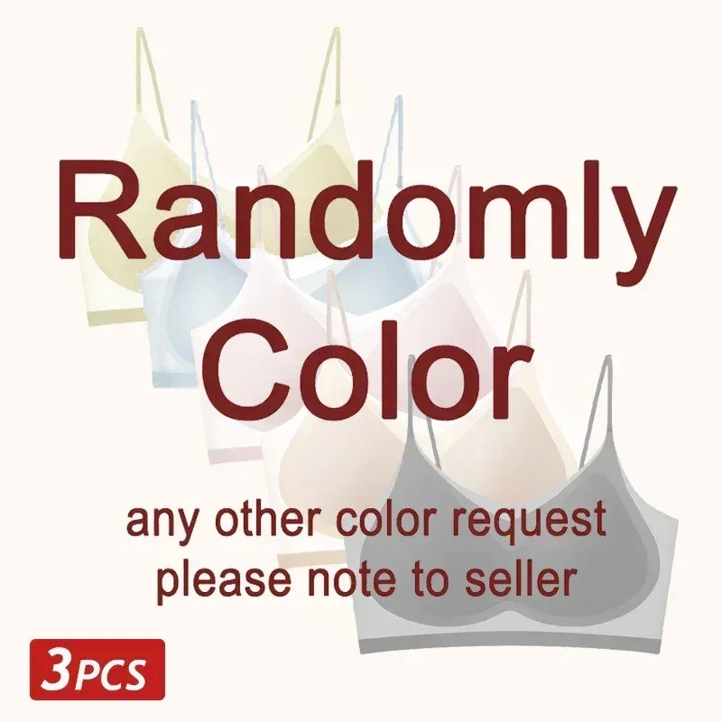 3PCS Ultra-Thin Breathable Ice Silk Top Bras Women&
