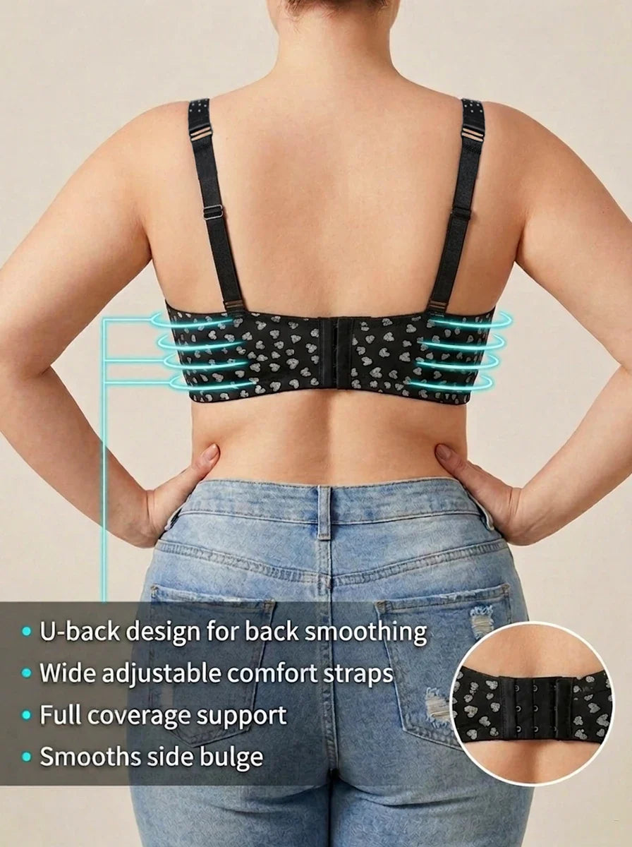Plus Size Heart Pattern Women&