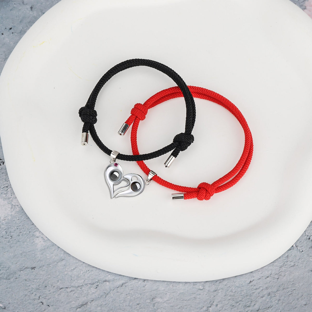 Customizable photo Projection Couple Bracelet Simple Projection Shake Bracelet
