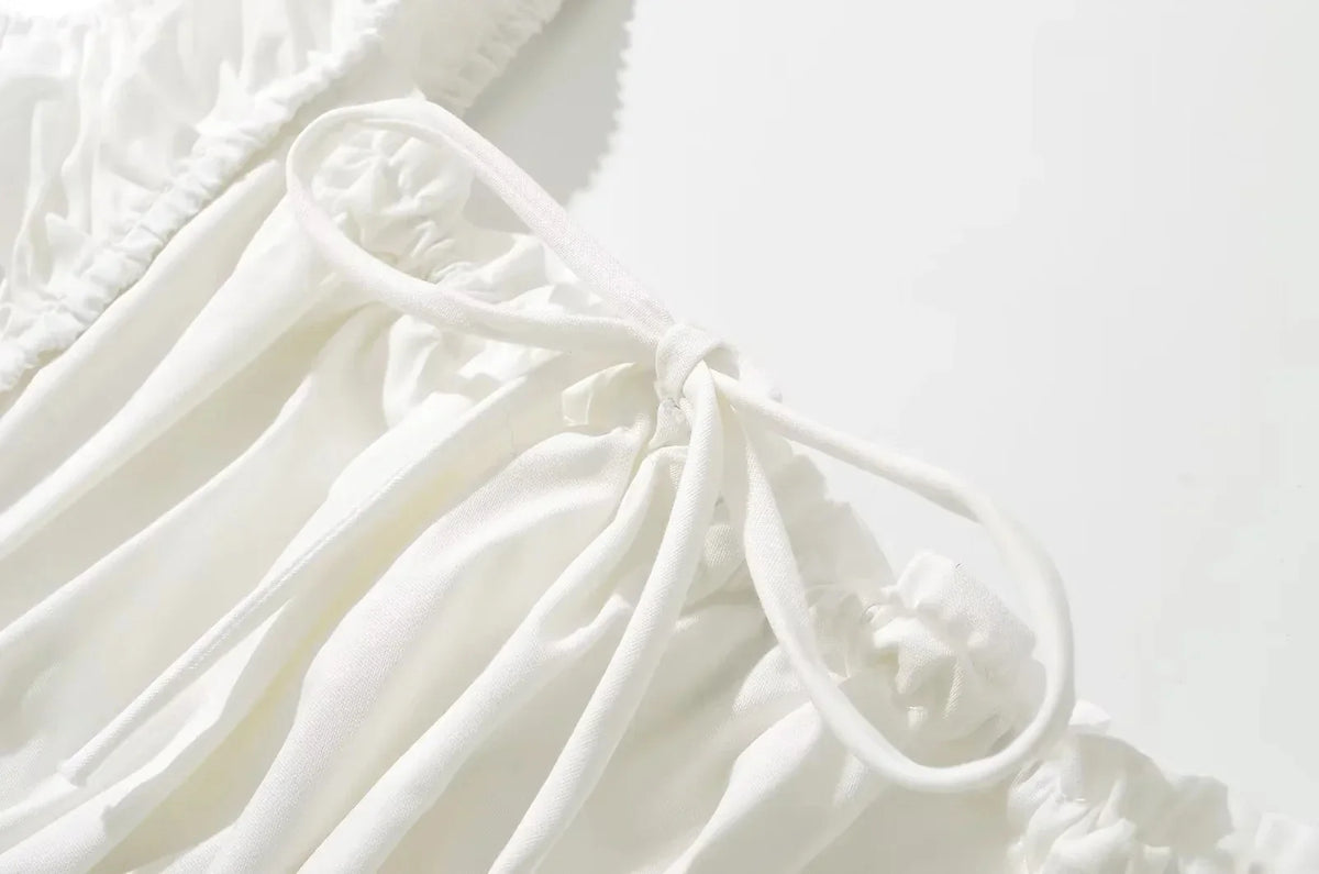 Bowknot White Summer Women&