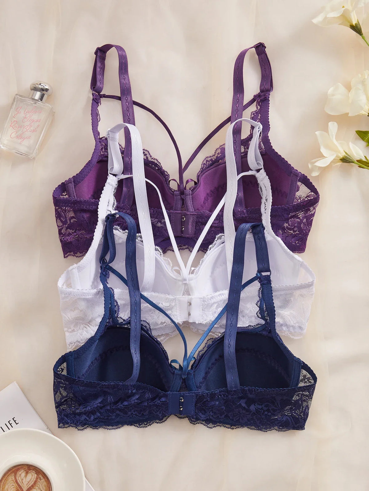 3Pcs Sexy Lace Women&