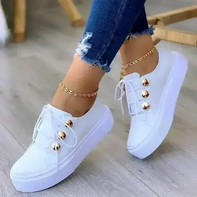 Breathable Vulcanized Running Shoes - Women&