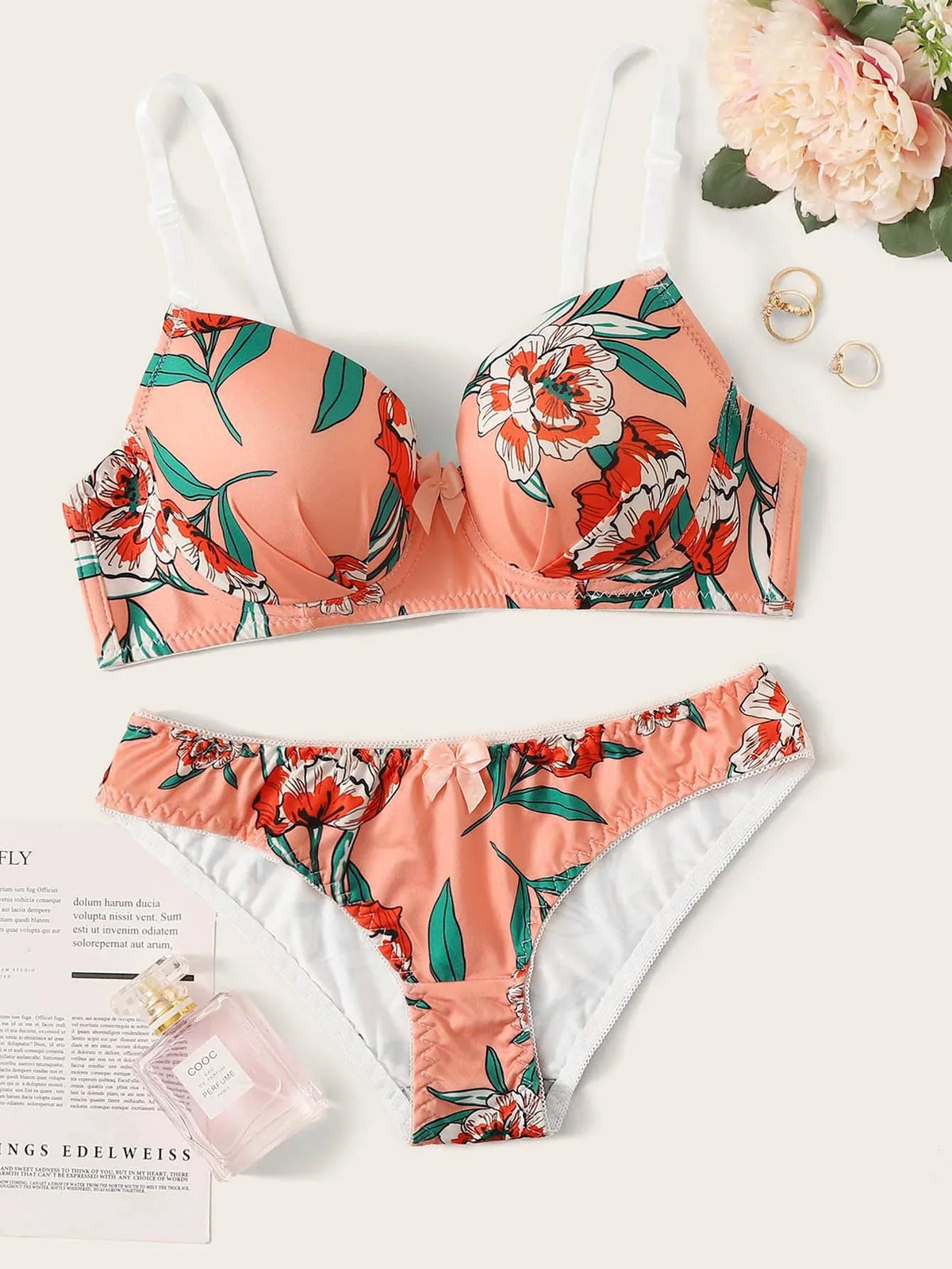 2 Pieces Lingerie Set Women&
