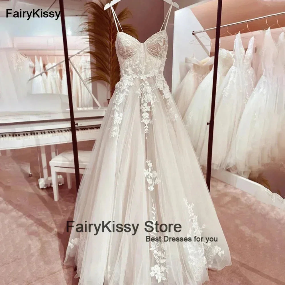 Sexy See-Through Wedding Dress - Exposed Boning Backless Gown | Femstylo