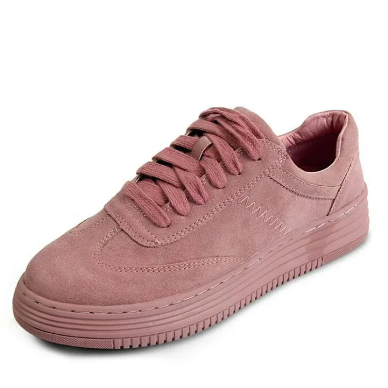 sneakers Women casual low top leather shoes lightweight white Pink Shoes Breathable Creepers Platform flats Shoes 2020