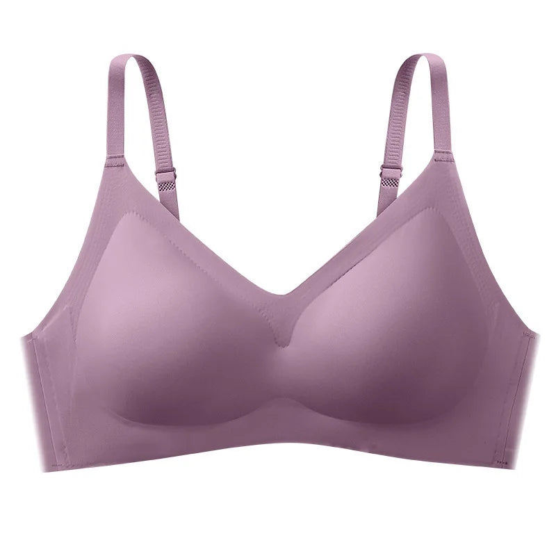 2Pcs/Set Seamless Bras For Women Wire Free Push Up Underwear Sexy Lingerie Invisible Bra Top Removable Pads Female Intimate