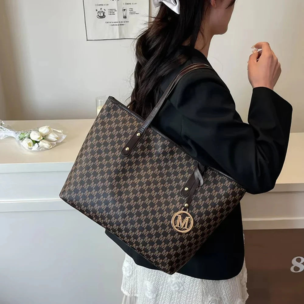 Andralyn Vintage Ladies Tote Bag Large Capacity Casual Shoulder Tote - Daily Use Essential