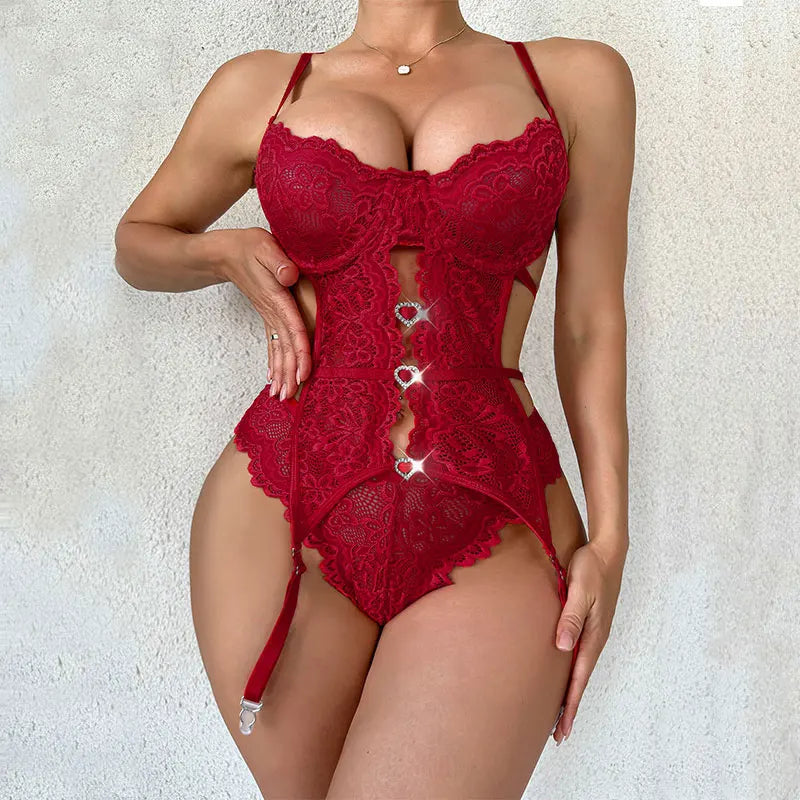 Sexy Lingerie Women Bra And BodyStockings Sets Cosplay Erotic Costumes Deep V Underwear Set Female Sexy Bra And Panty Sets