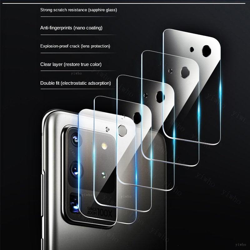 2pcs Tempered Glass for IPhone 14 Pro Max Plus Screen Protectors for IPhone14 13 Pro 13 Mini X XR Xs Max Se 2022 Camera Lens Lens Protectors Luminous Ring Glass for iPhone