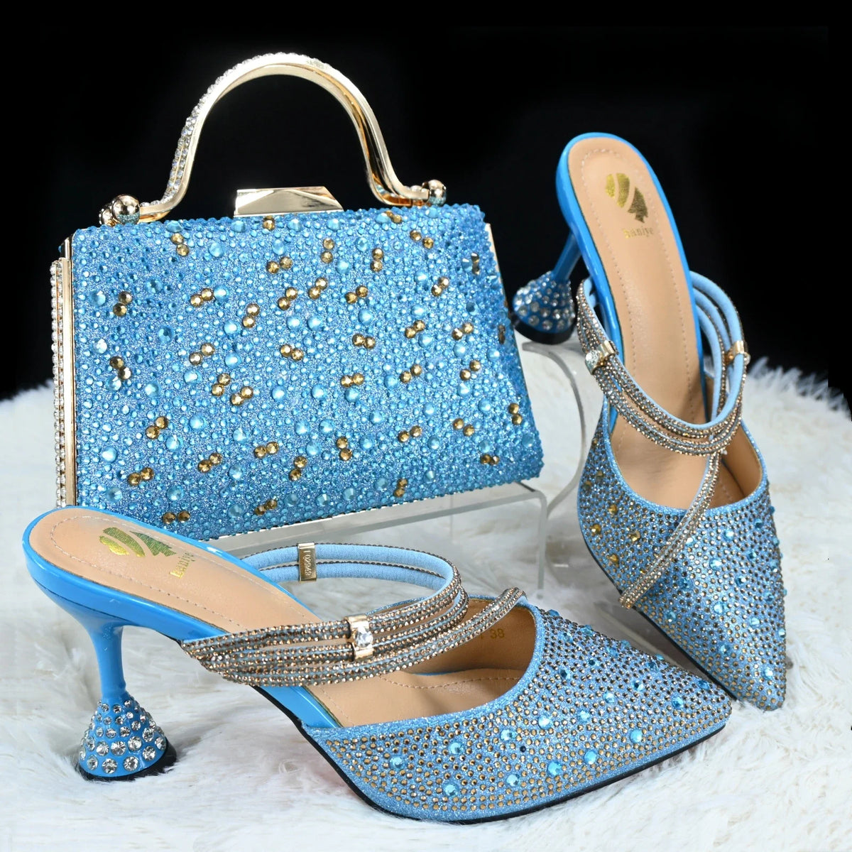 Doershow Italian Shoe and Bag Set New 2024 Women Shoes and Bag Set In Italy pink Italian Shoes with Matching Bag set HGH1-19
