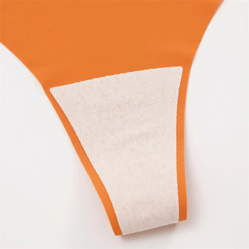 10PCS Seamless Ice Silk G-String Panties for Women