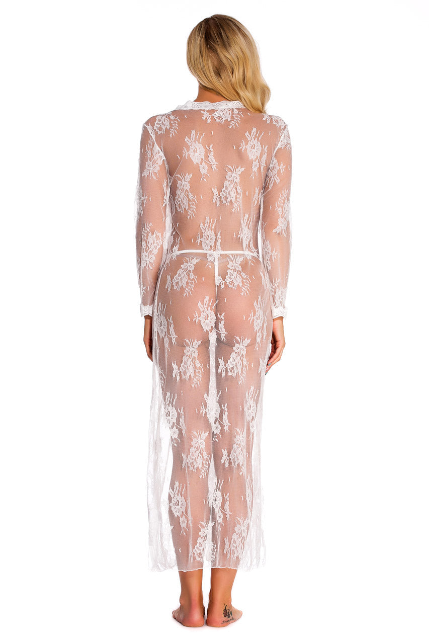 Long Lace Babydoll Robe
