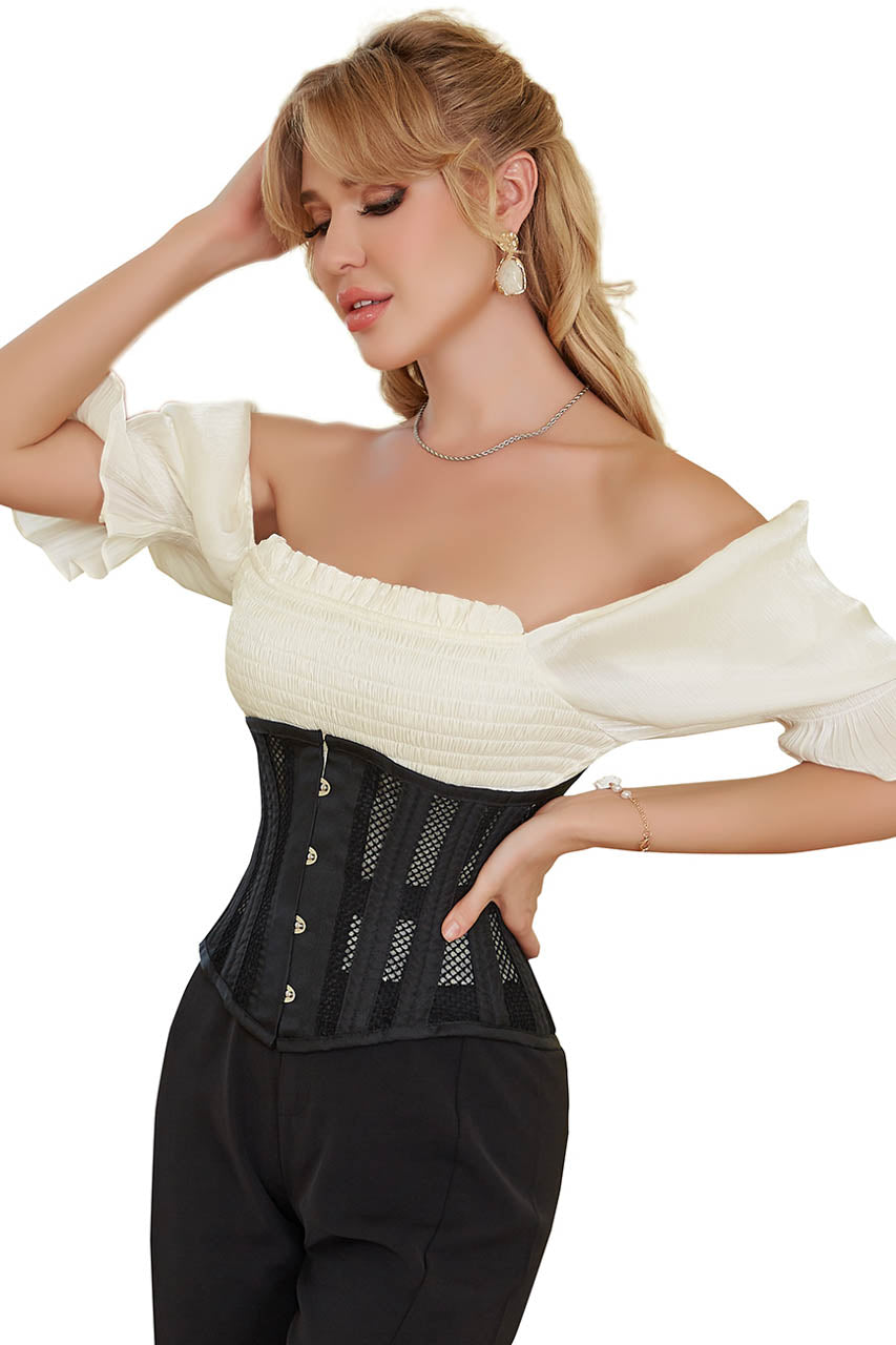 Plus Size Net Underbust Corset