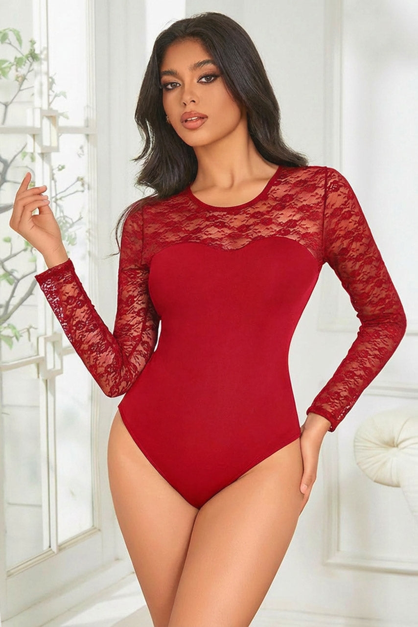 Lace Long Sleeve Bodysuit