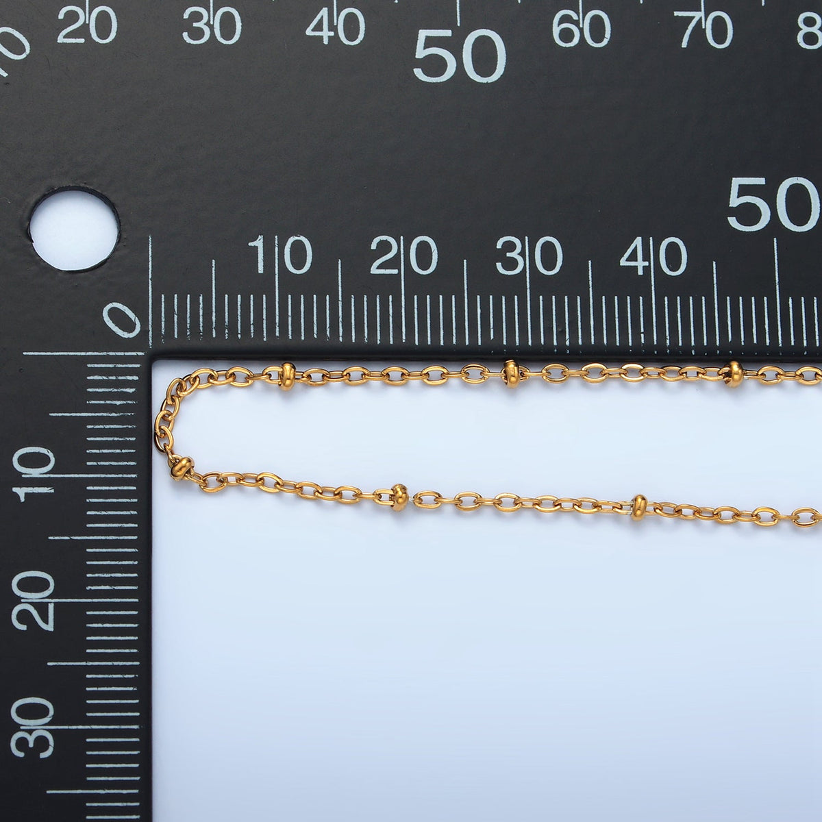 24K Stainless Steel 2mm Satellite Cable Chain 20 Inch Necklace in Gold & Silver | WA-2610 WA-2611