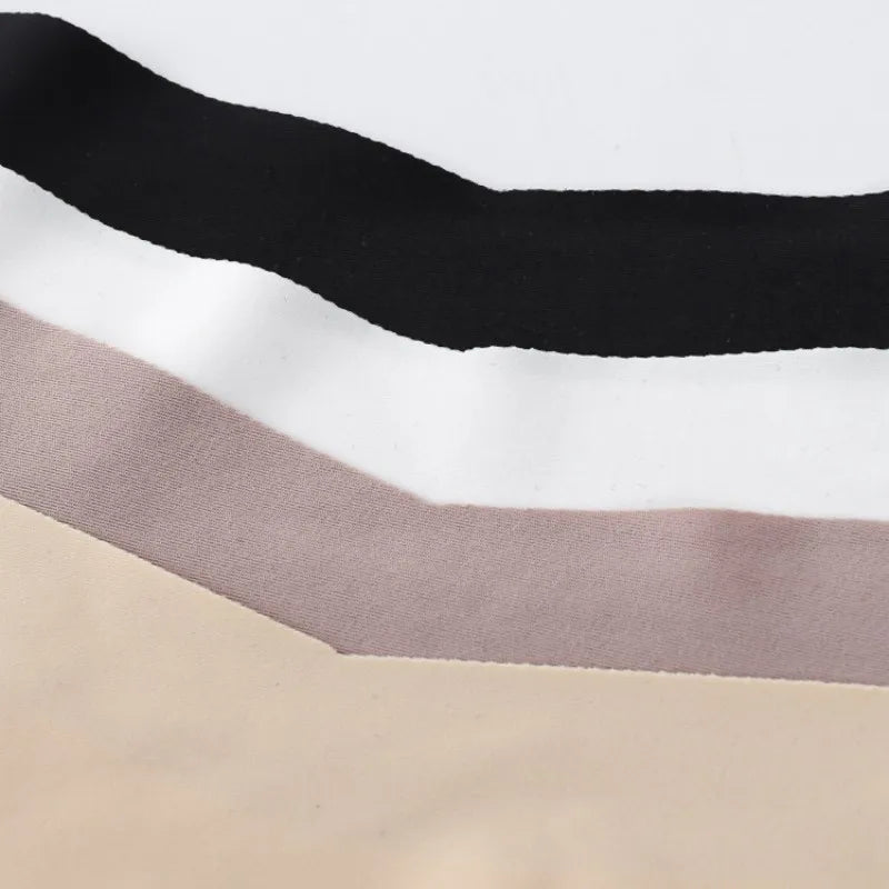 1Pc Ice Silk Panties Women Seamless Underwear Low V-Waist Briefs Breathable Quick-Drying Sports Brazilian Panties Underwear