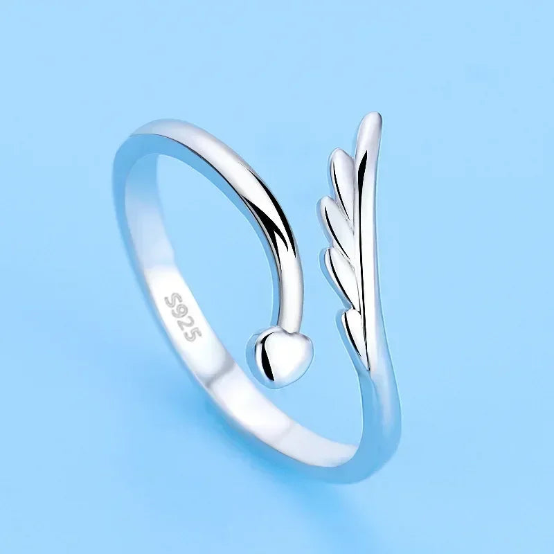 Hot 925 Sterling Silver Ring AAA Zircon Adjustable Simplicity Fashion Exquisite Women Jewelry Accessories Wedding Party Gift