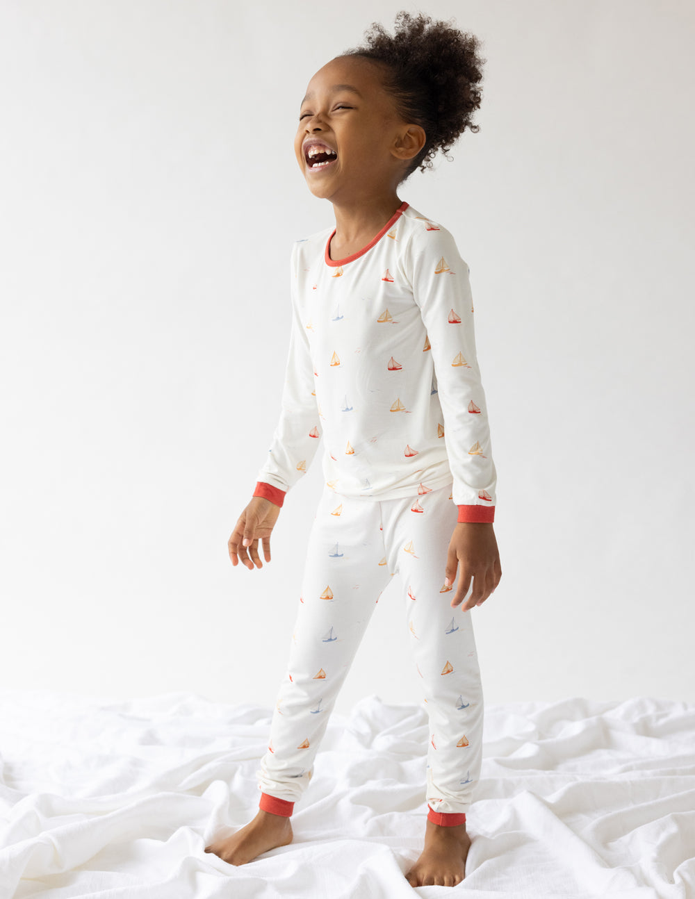 Sailboat Bamboo Kids Pajama Set