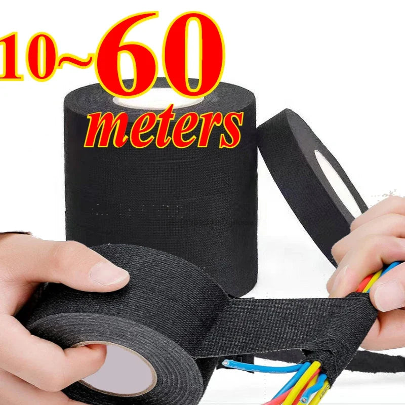 9/15/19/25/mm Electrical Insulation Heat-resistant Wiring Harness Tape PET Bundle Flame Retardant Tape