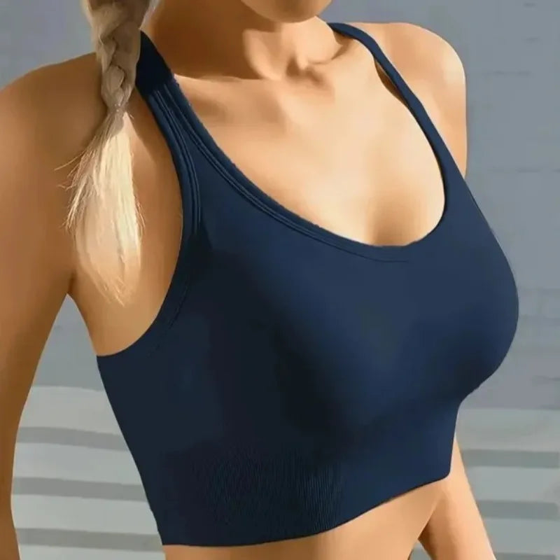 Sports Seamless Comfy & Breathable Push Up Yoga Tank Bra