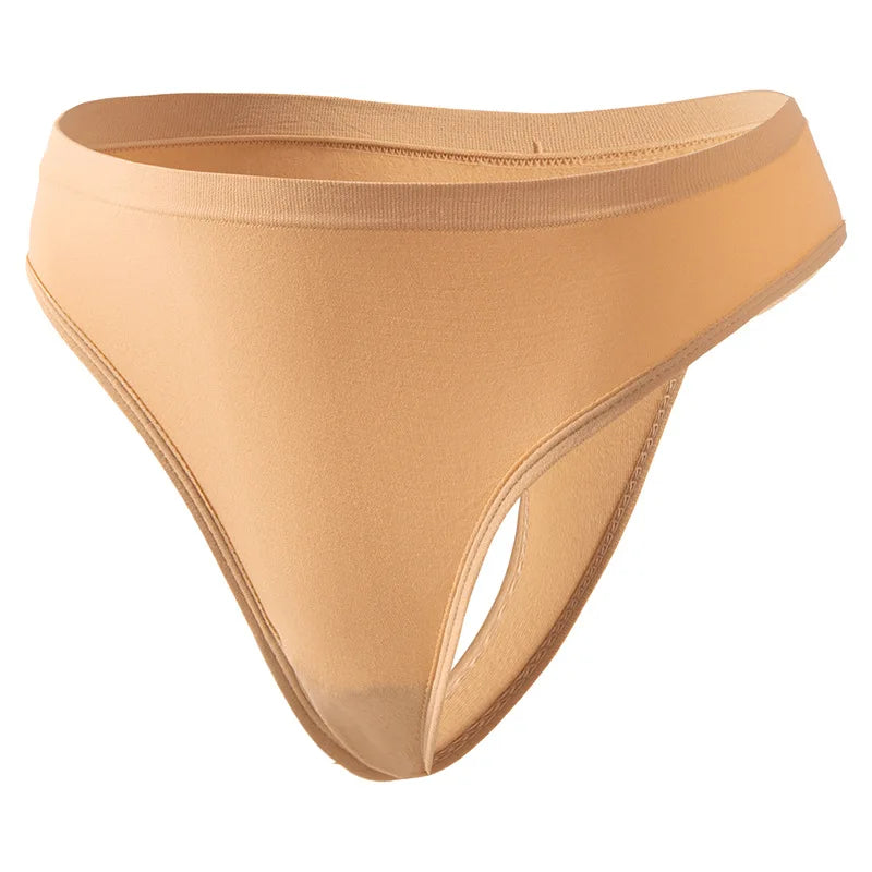 Seamless Panties Women Thongs Low Rise G-stringe Female Breathable Sports Underpants Sexy Lingerie S-5XL Comfort Intimates