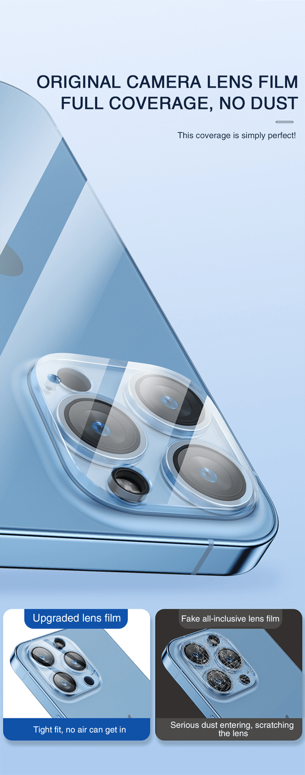 4Pc Camera Lens Protector For iPhone 14 13 12 Pro Max Full Cover Tempered Glass For iPhone 13 12 Mini Camera Protector Lens Film Camera Protective Glass For iphone