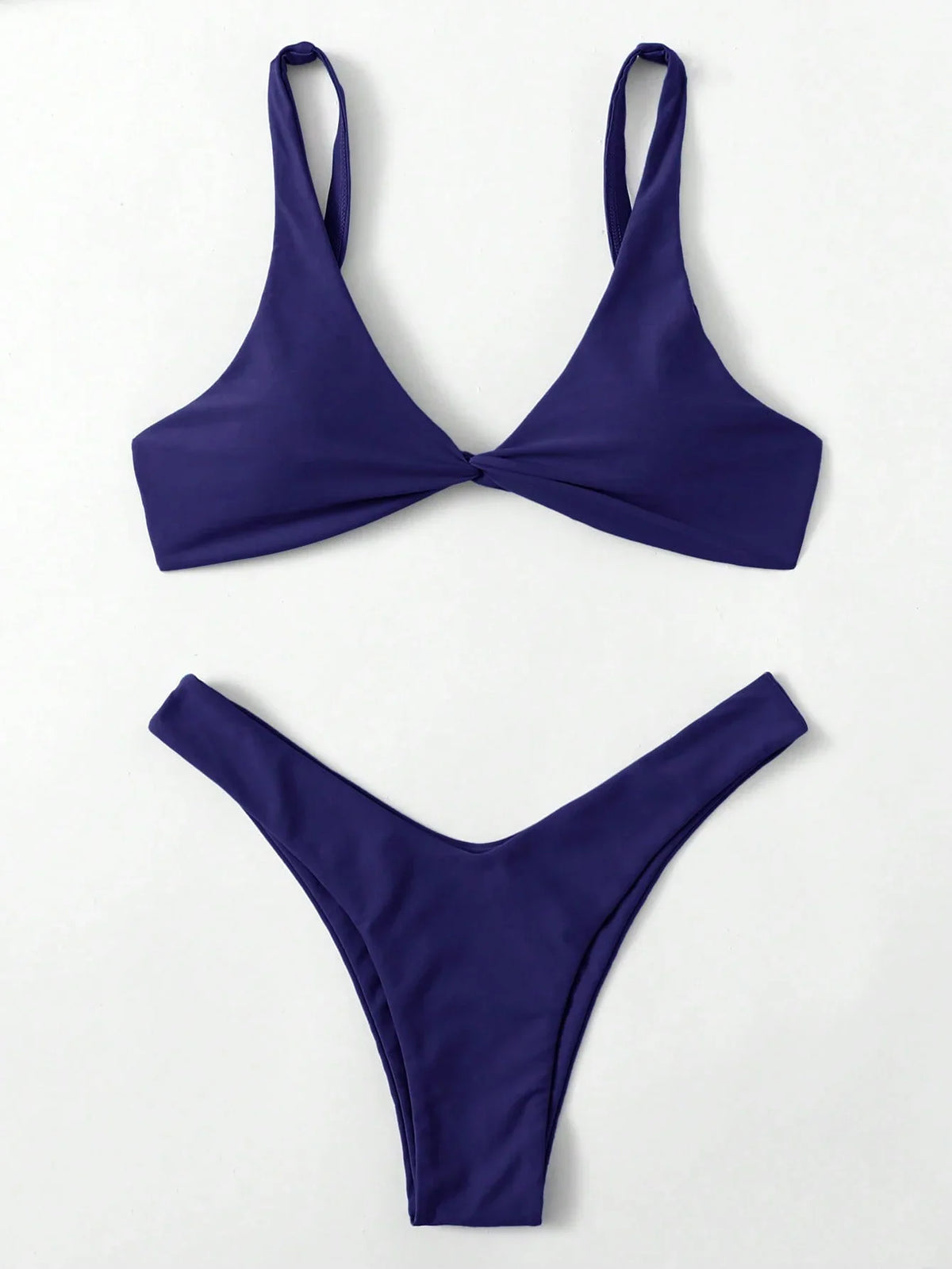 ZTVitality Solid Tie Sexy Bikini 2021 Hot Sale Padded Bra High Leg Bandage Push Up Bikini Set Brazilian Swimsuit Women Swimwear