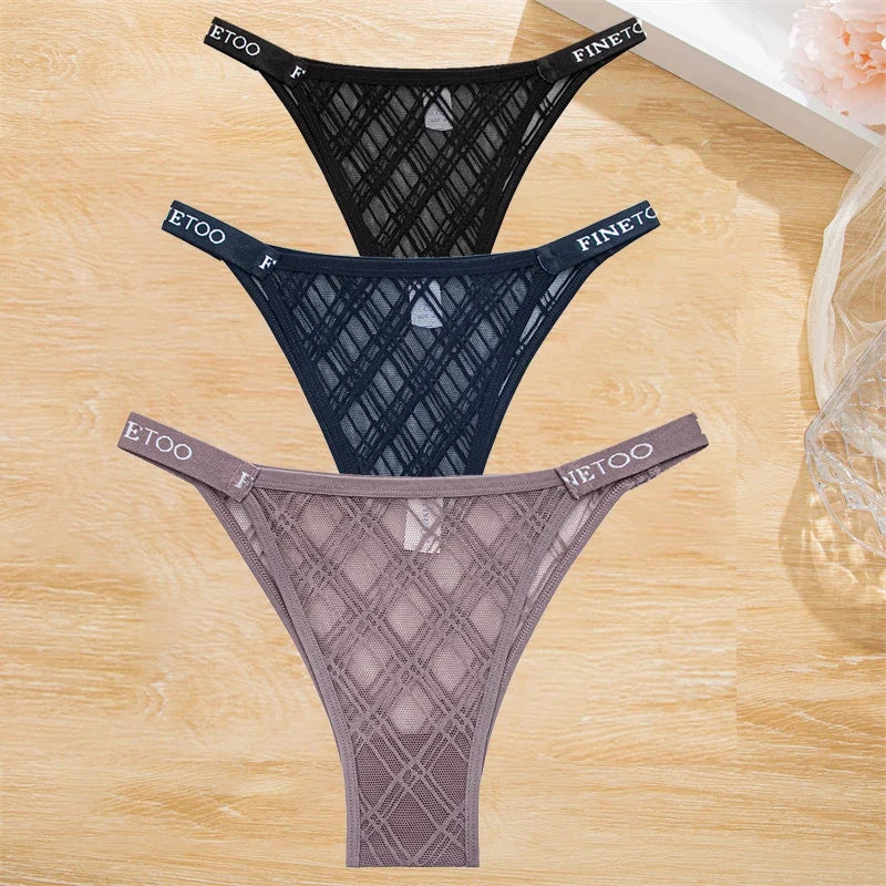 Premium Cotton Briefs for Women – Seamless Low-Rise Panties (3-Piece Set)