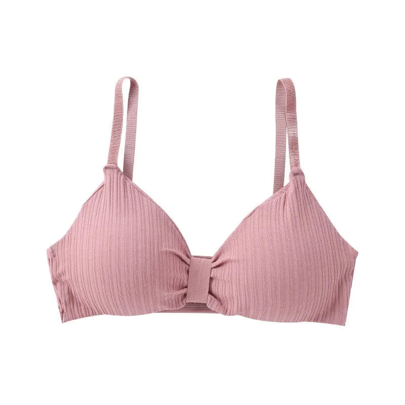Wire Free Bras For Women Push-Up Bra Sexy Lingerie Padded Bra Top Seamless Underwear Solid Color Brassiere Intimates