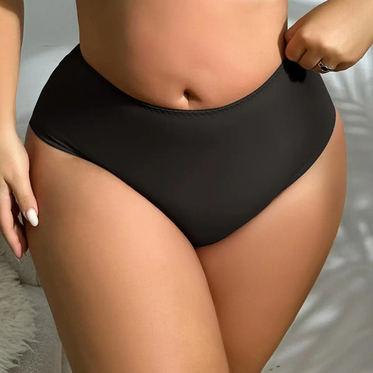 BEAUWEAR Big Size Panties for Woman Plus Size Underwear Plain Thin Underpants 0XL 1XL 2XL 3XL 4XL 5XL-2025